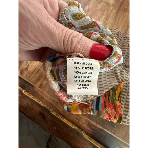 Anthropologie Conditions Apply Retro Peasant Blouse Top Size Small - Picture 7 of 11